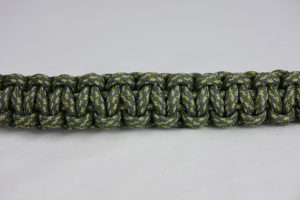 acu camouflage paracord bracelet unity band across the center of a white background