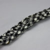 Black and White Camouflage Paracord Bracelet | One Color w/ Red Button - Image 4