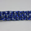 Blue Camouflage Paracord Bracelet | One Color w/ Red Button - Image 3