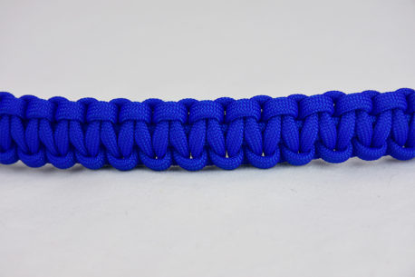 blue paracord bracelet unity band, picture of a blue paracord bracelet across the center of a white background