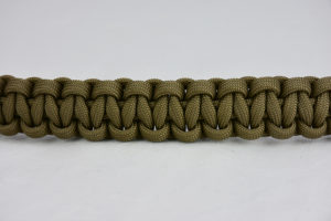 coyote brown paracord bracelet unity band, picture of a coyote brown paracord bracelet going across the center of a white background