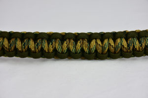 od green od green multicam camouflage paracord bracelet unity band across the center of a white background
