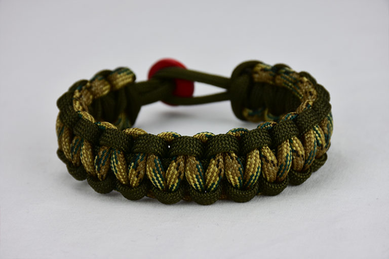 OD Green, OD Green, and Multicam Camouflage Paracord Bracelet That Will