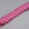 Soft Pink Paracord Bracelet | One Color w/ Red Button - Image 4
