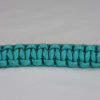 teal paracord bracelet unity band across the center of a white background